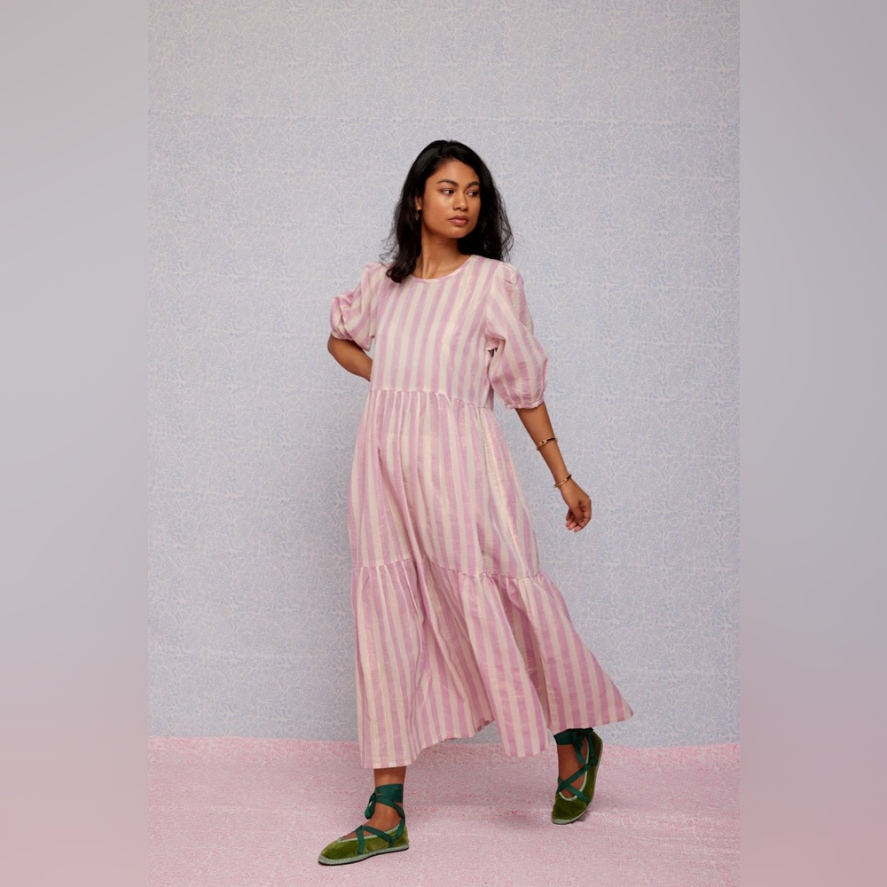 SZ Blockprints Gaia Dress in violet- brand new! sold out everywhere